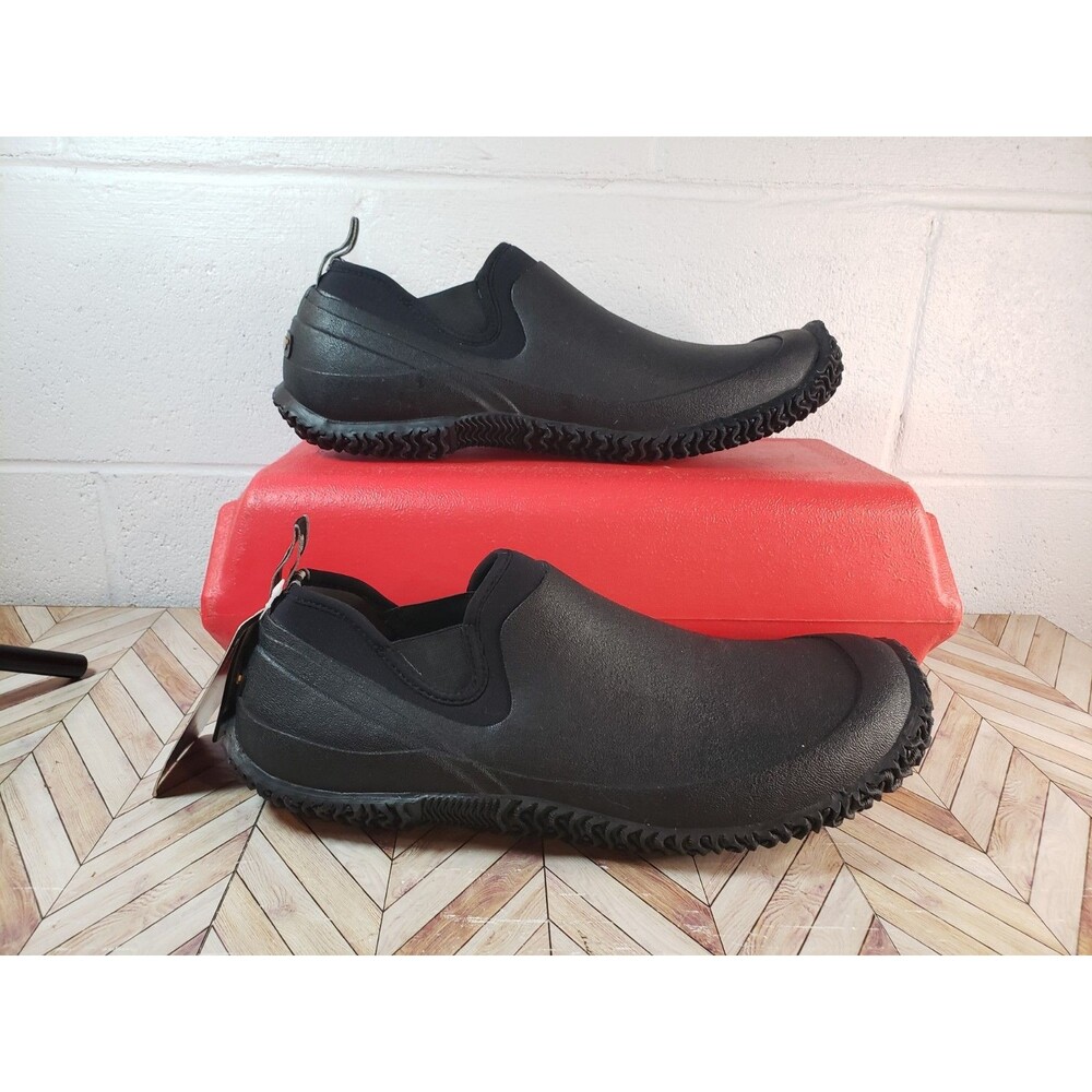 Bogs Urban Walker Men's Black Rubber Low Top Garden Rain Waterproof Shoes Sz 16